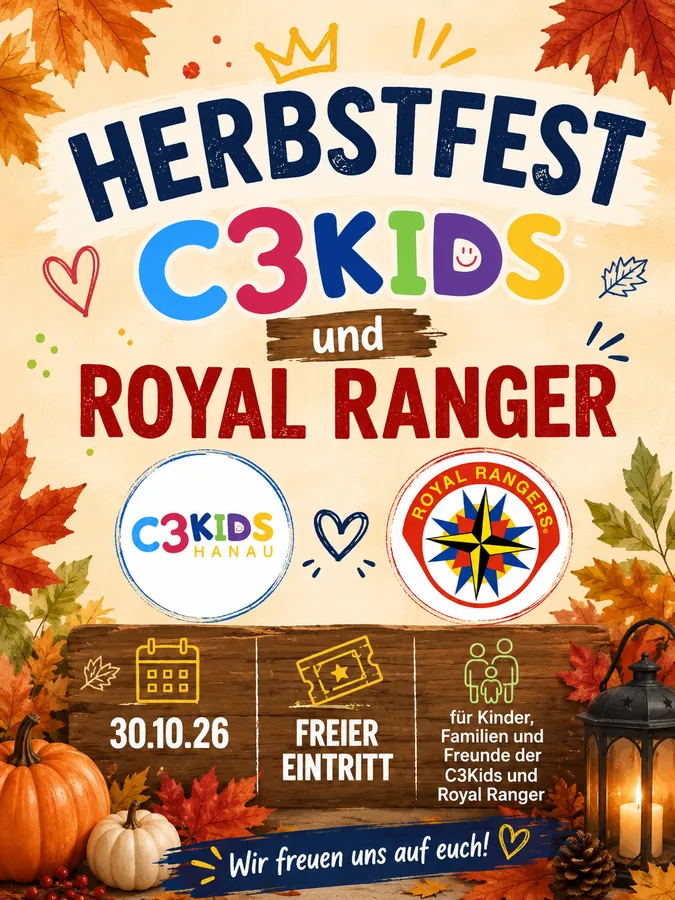 Plakat: Herbstfest C3 Kids und Royal Ranger
