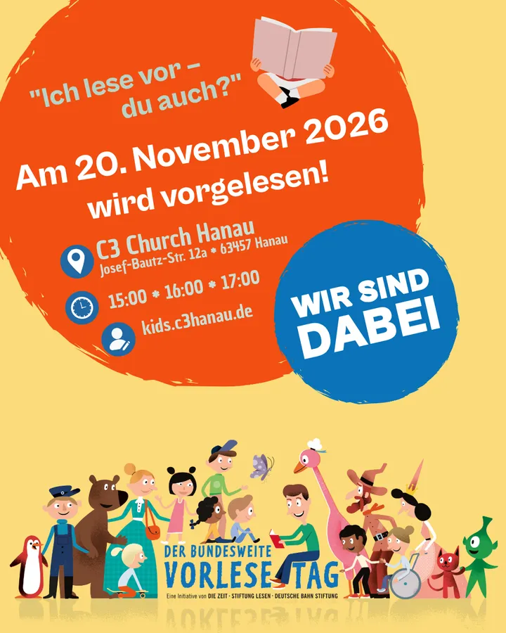Plakat: Bundesweiter Vorlesetag am 20. November 2026